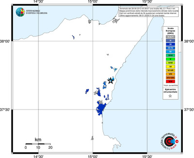Mappa EMS - territori località