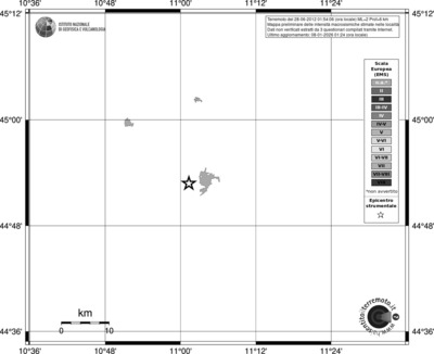 Mappa EMS - territori località