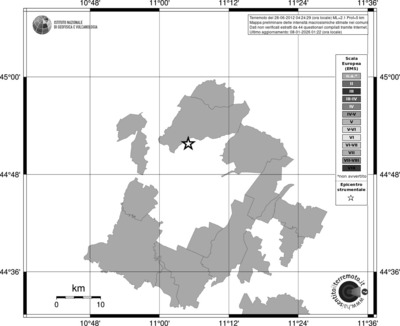 Mappa EMS - territori comuni