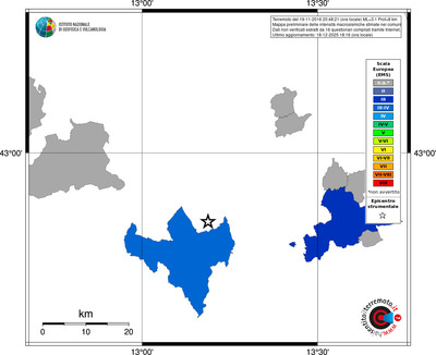 Mappa EMS - territori comuni