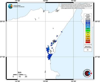 Mappa EMS - territori località