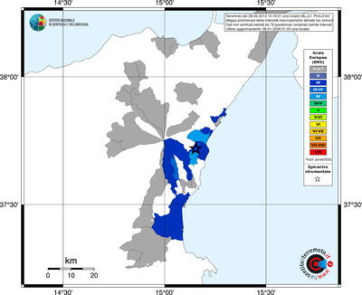 Mappa EMS - territori comuni