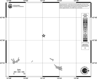 Mappa EMS - territori località