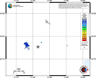 Mappa EMS - territori località