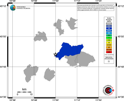 Mappa EMS - territori comuni