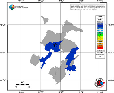 Mappa EMS - territori comuni