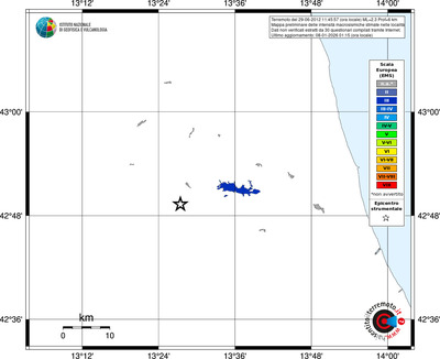 Mappa EMS - territori località