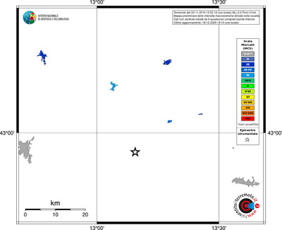 Mappa MCS - territori località