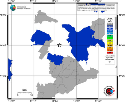 Mappa EMS - territori comuni