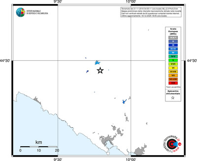 Mappa EMS - territori località