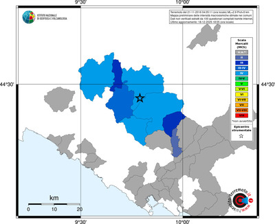 Mappa MCS - territori comuni