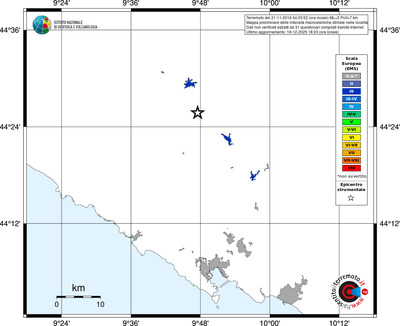 Mappa EMS - territori località