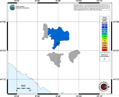 Mappa EMS - territori comuni