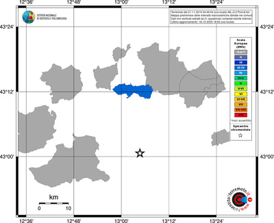 Mappa EMS - territori comuni