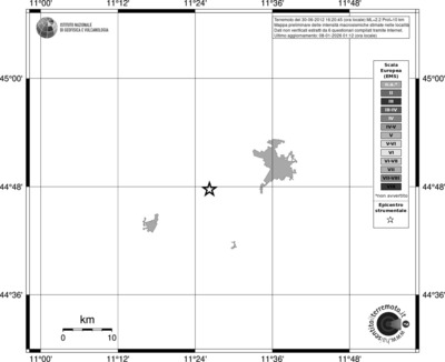 Mappa EMS - territori località