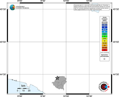 Mappa EMS - territori comuni