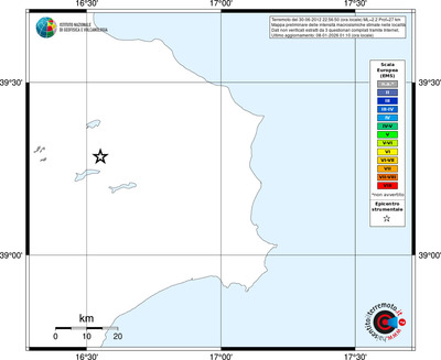 Mappa EMS - territori località