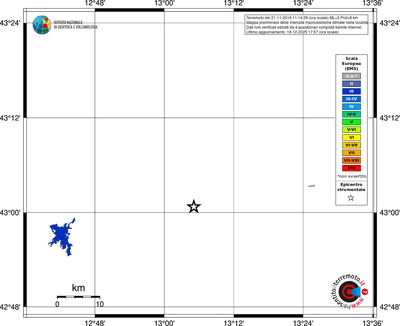 Mappa EMS - territori località