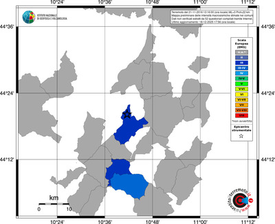 Mappa EMS - territori comuni