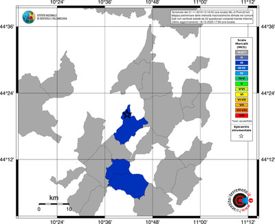 Mappa MCS - territori comuni