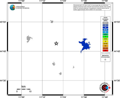 Mappa EMS - territori località