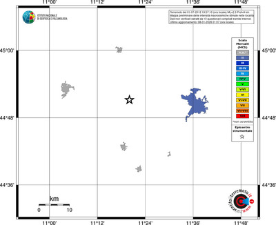 Mappa MCS - territori località