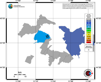 Mappa MCS - territori comuni