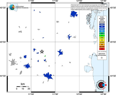 Mappa EMS - territori località