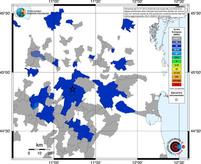 Mappa EMS - territori comuni