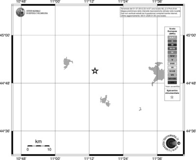 Mappa EMS - territori località