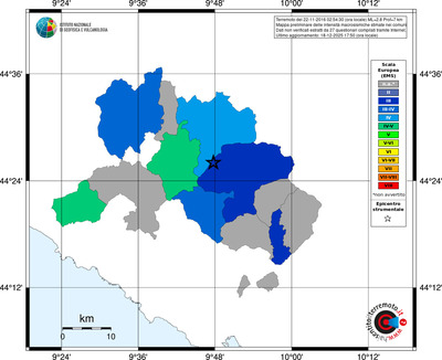Mappa EMS - territori comuni