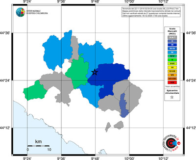 Mappa MCS - territori comuni