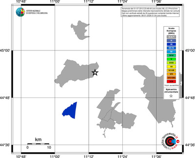 Mappa EMS - territori comuni
