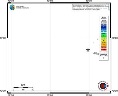 Mappa EMS - territori località