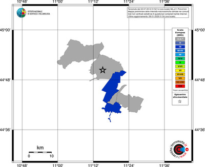Mappa EMS - territori comuni