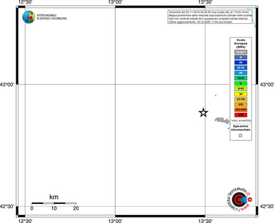 Mappa EMS - territori località