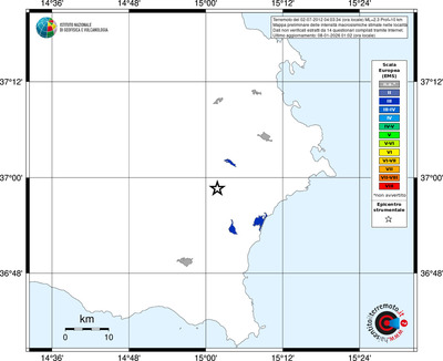 Mappa EMS - territori località