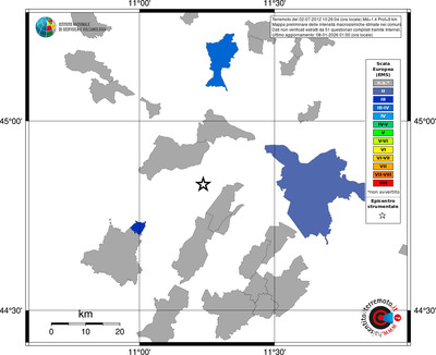 Mappa EMS - territori comuni