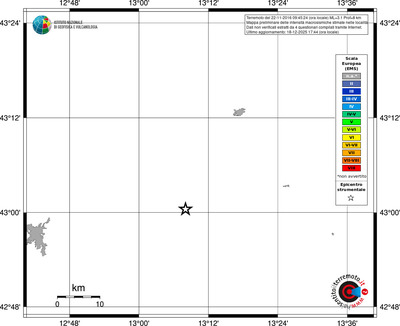 Mappa EMS - territori località