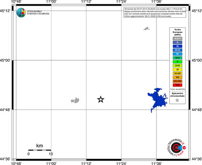 Mappa EMS - territori località