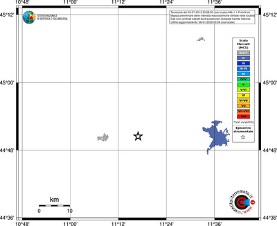 Mappa MCS - territori località