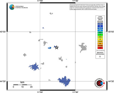 Mappa MCS - territori località