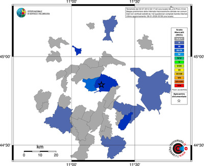 Mappa MCS - territori comuni