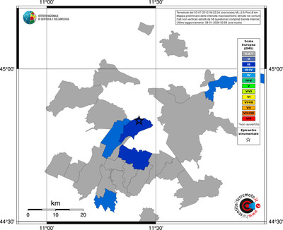 Mappa EMS - territori comuni