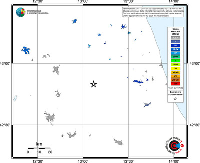 Mappa MCS - territori località