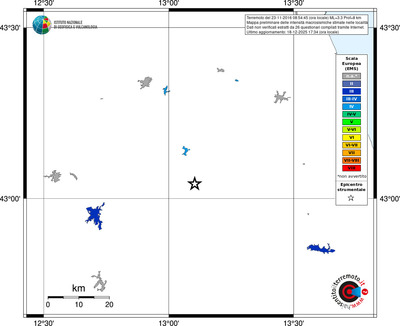 Mappa EMS - territori località