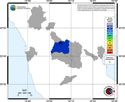 Mappa MCS - territori comuni