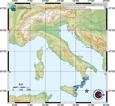 Area di invio delle email agli iscritti