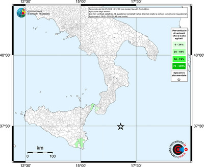 Mappa territorio comunale con almeno 3 questionari