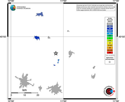Mappa MCS - territori località